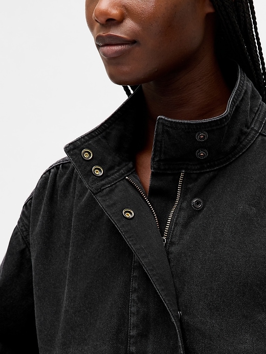 Image number 4 showing, Denim Bubble Jacket