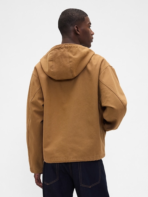 Image number 3 showing, Canvas Hooded Jacket