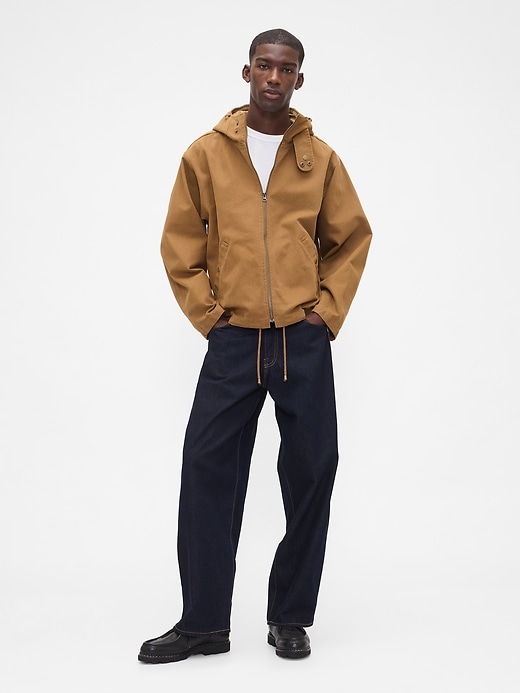 Image number 2 showing, Canvas Hooded Jacket