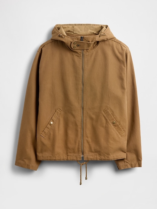 Image number 5 showing, Canvas Hooded Jacket