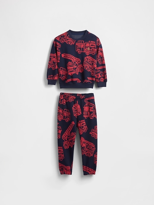 Image number 2 showing, Baby & Toddler VintageSoft Firetruck Sweat Set
