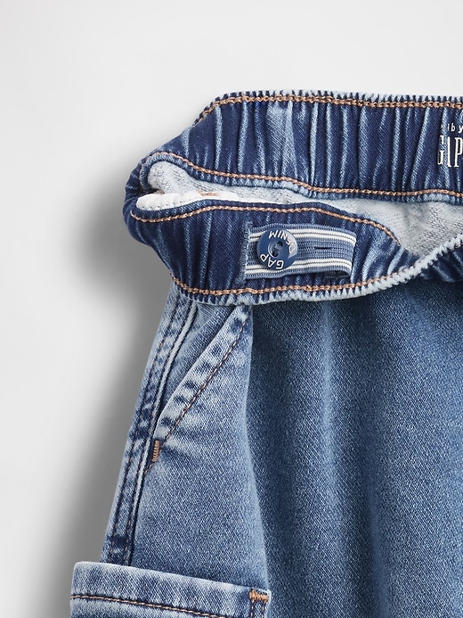 Image number 4 showing, Baby & Toddler Knit Barrel Jeans