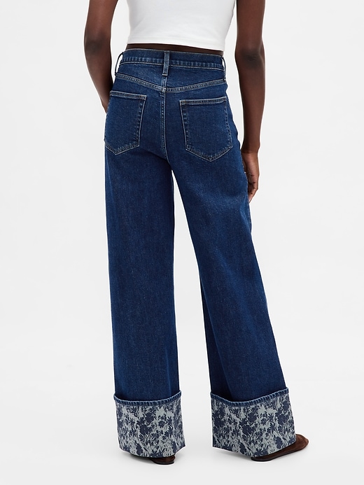 Image number 4 showing, High Rise Stride Wide-Leg Jeans