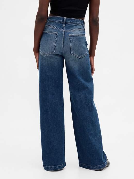 Image number 4 showing, High Rise Stride Wide-Leg Jeans