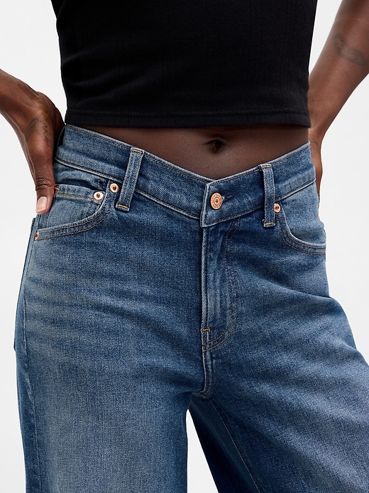 Image number 8 showing, High Rise Stride Wide-Leg Jeans