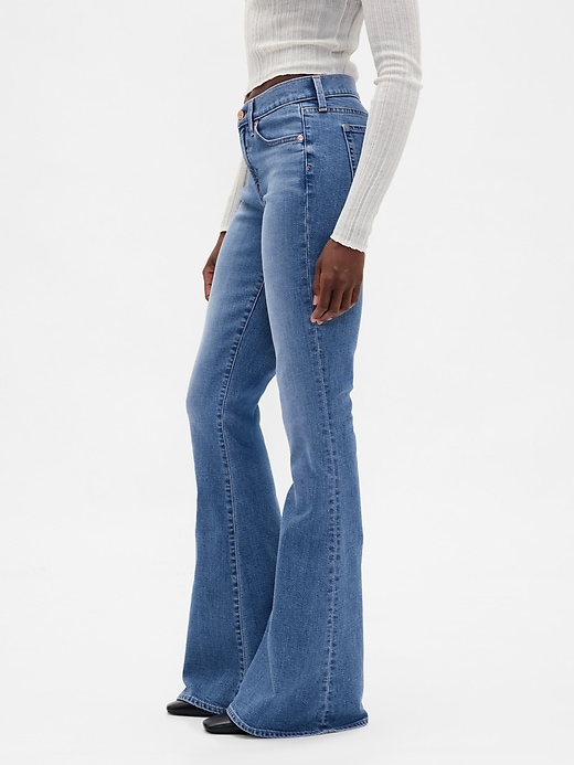 Image number 3 showing, Low Rise Flare Jeans