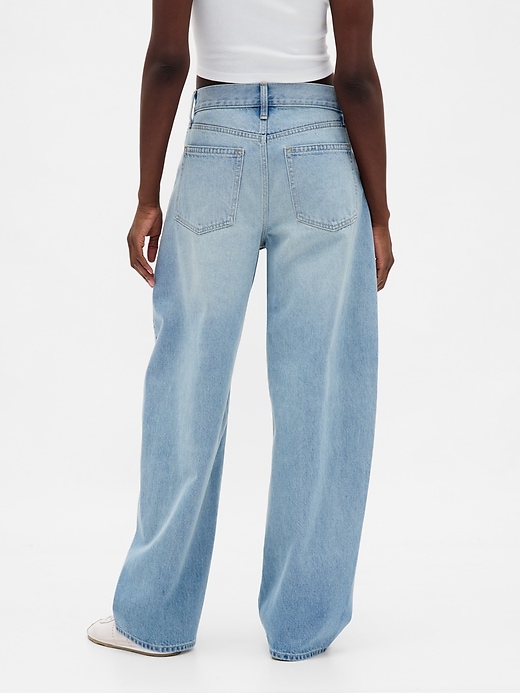 Image number 4 showing, High Rise Baggy Barrel Jeans