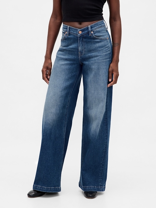 Image number 2 showing, High Rise Stride Wide-Leg Jeans