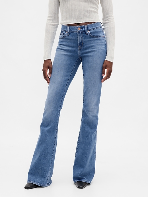 Image number 2 showing, Low Rise Flare Jeans