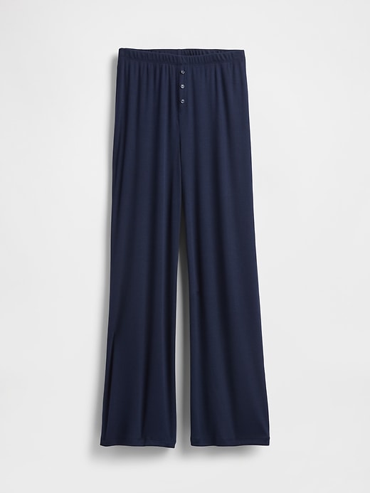 Image number 1 showing, Mini Rib Wide-Leg PJ Pants