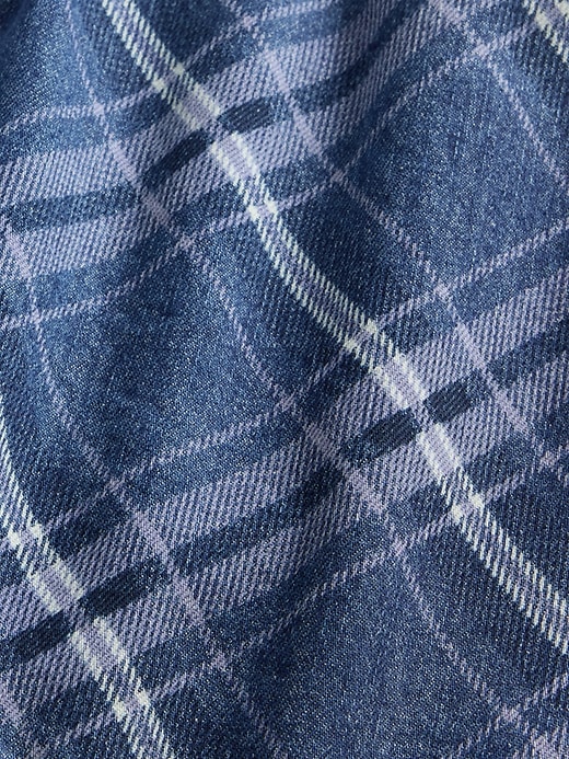 Image number 5 showing, Denim Plaid Mini Skirt