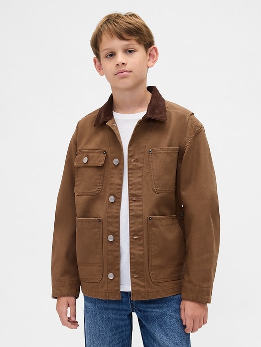 Image number 1 showing, Kids Canvas Utility Jacket