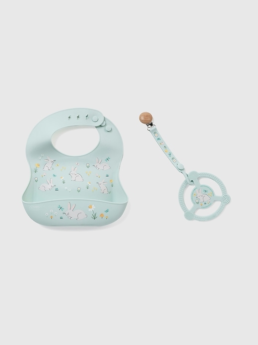 Image number 1 showing, JuJuBe Bib and Teether Baby Bundle