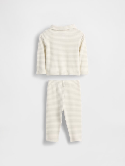 Image number 2 showing, Baby Softspun Waffle Outfit Set