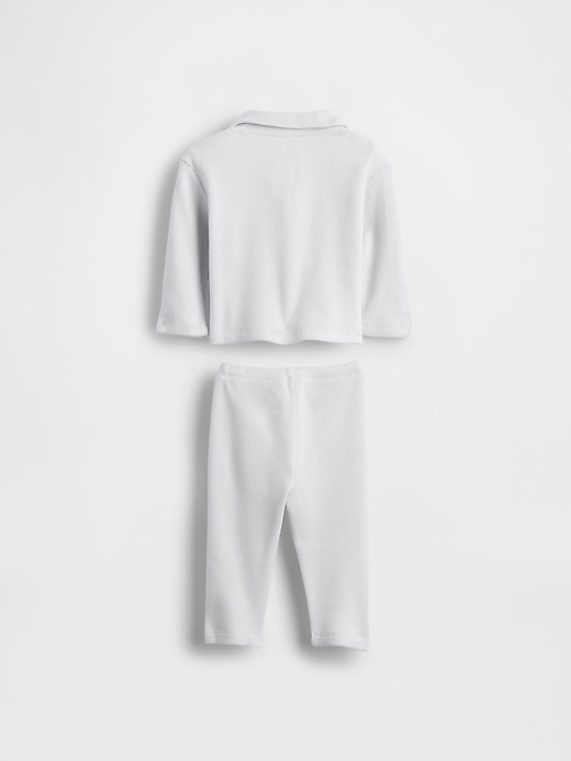 Image number 2 showing, Baby Softspun Waffle Outfit Set