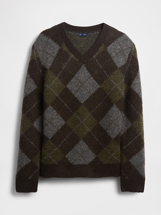 Image number 5 showing, Brushed Argyle Sweater