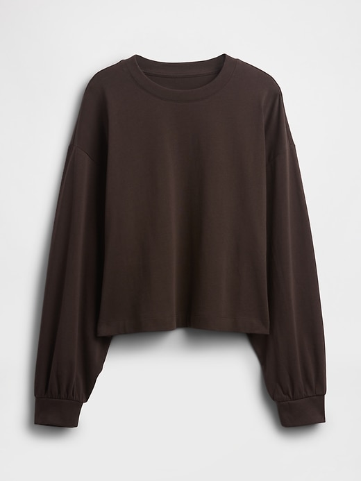 Image number 5 showing, Organic Cotton VintageSoft Heavyweight Crop T-Shirt