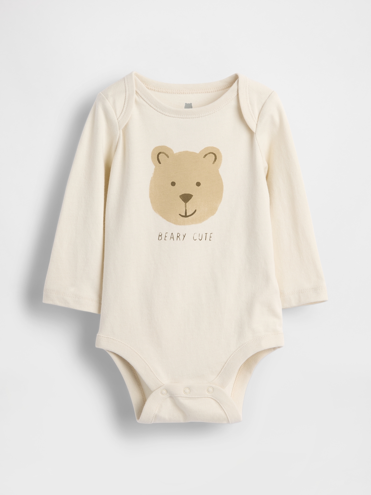 Baby First Favorites Organic Cotton Graphic Bodysuit - Ivory Frost
