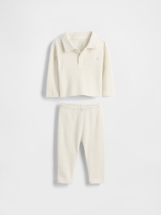 Image number 1 showing, Baby Softspun Waffle Outfit Set