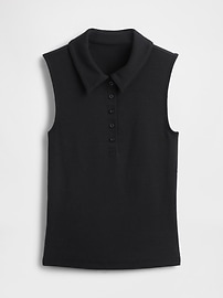 Modern Polo Crop Tank Top
