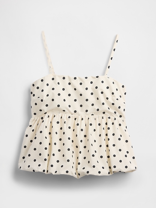 Image number 5 showing, Poplin Bubble Crop Top