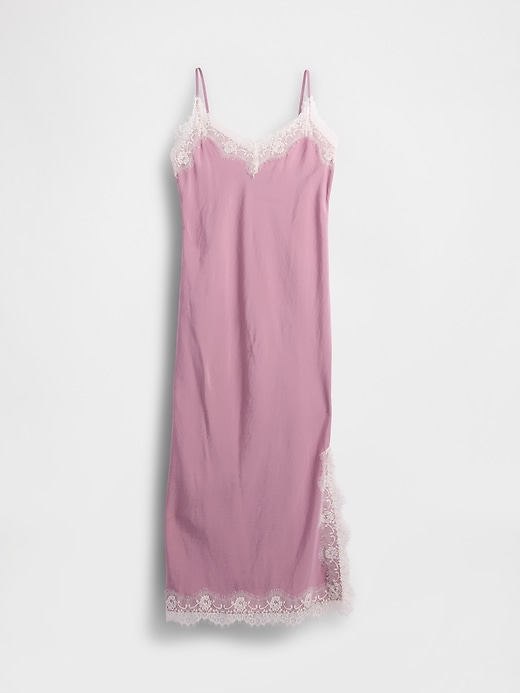 Image number 7 showing, Lace-Trim Maxi Slip Dress