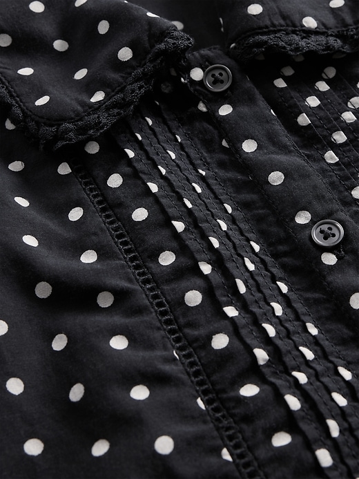 Image number 5 showing, Puff-Sleeve Collared Top