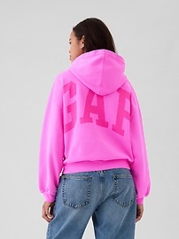 Arch Logo Cropped Hoodie