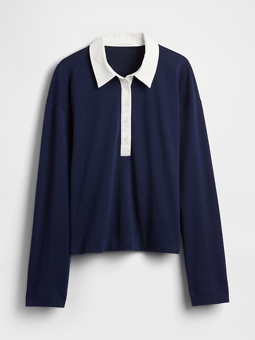 Image number 4 showing, Organic Cotton VintageSoft Heavyweight Polo Shirt