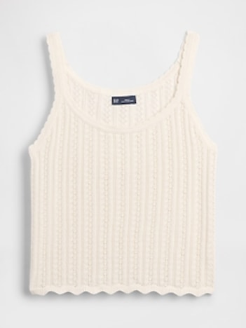 100% Cotton Pointelle Tank Top