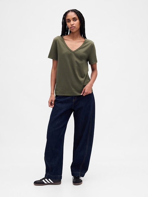Image number 2 showing, Organic Cotton VintageSoft V-Neck T-Shirt