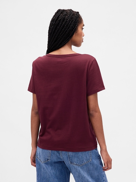 Image number 3 showing, Organic Cotton VintageSoft V-Neck T-Shirt