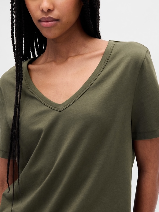 Image number 4 showing, Organic Cotton VintageSoft V-Neck T-Shirt