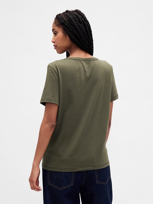 Image number 3 showing, Organic Cotton VintageSoft V-Neck T-Shirt
