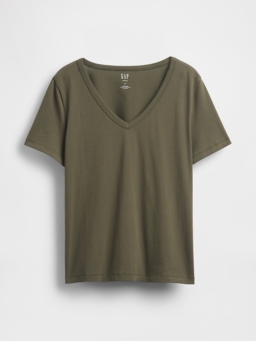 Image number 5 showing, Organic Cotton VintageSoft V-Neck T-Shirt