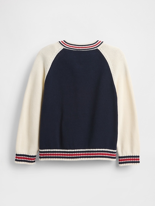 Image number 2 showing, Baby & Toddler Varsity Logo Sweater Jacket