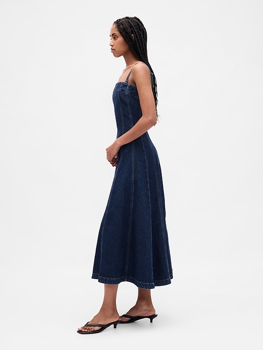 Image number 3 showing, Denim Midi Dress