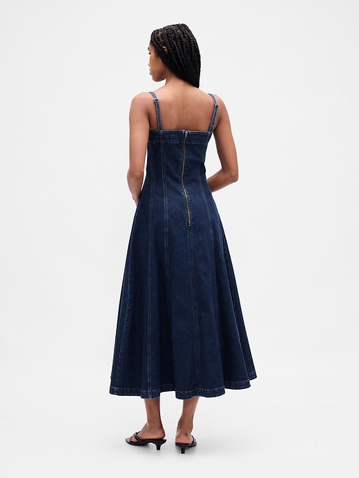 Image number 2 showing, Denim Midi Dress