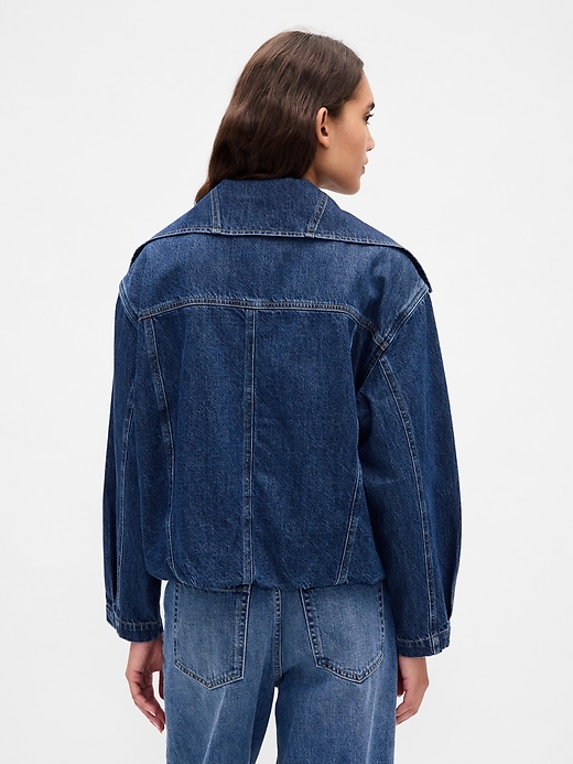 Image number 3 showing, Oversized Cocoon Denim Jacket