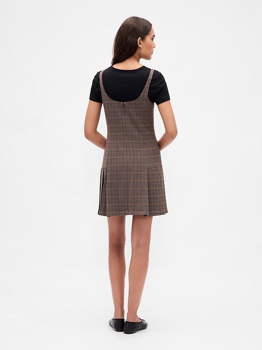 Image number 2 showing, Square-Neck Pleated Mini Dress