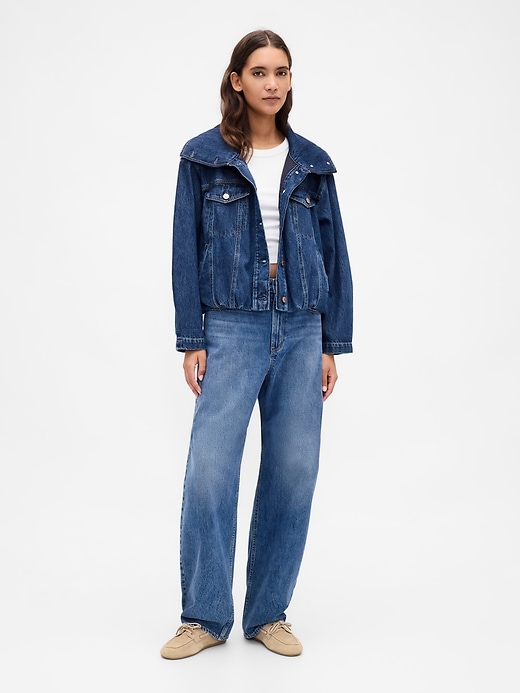Image number 2 showing, Oversized Cocoon Denim Jacket