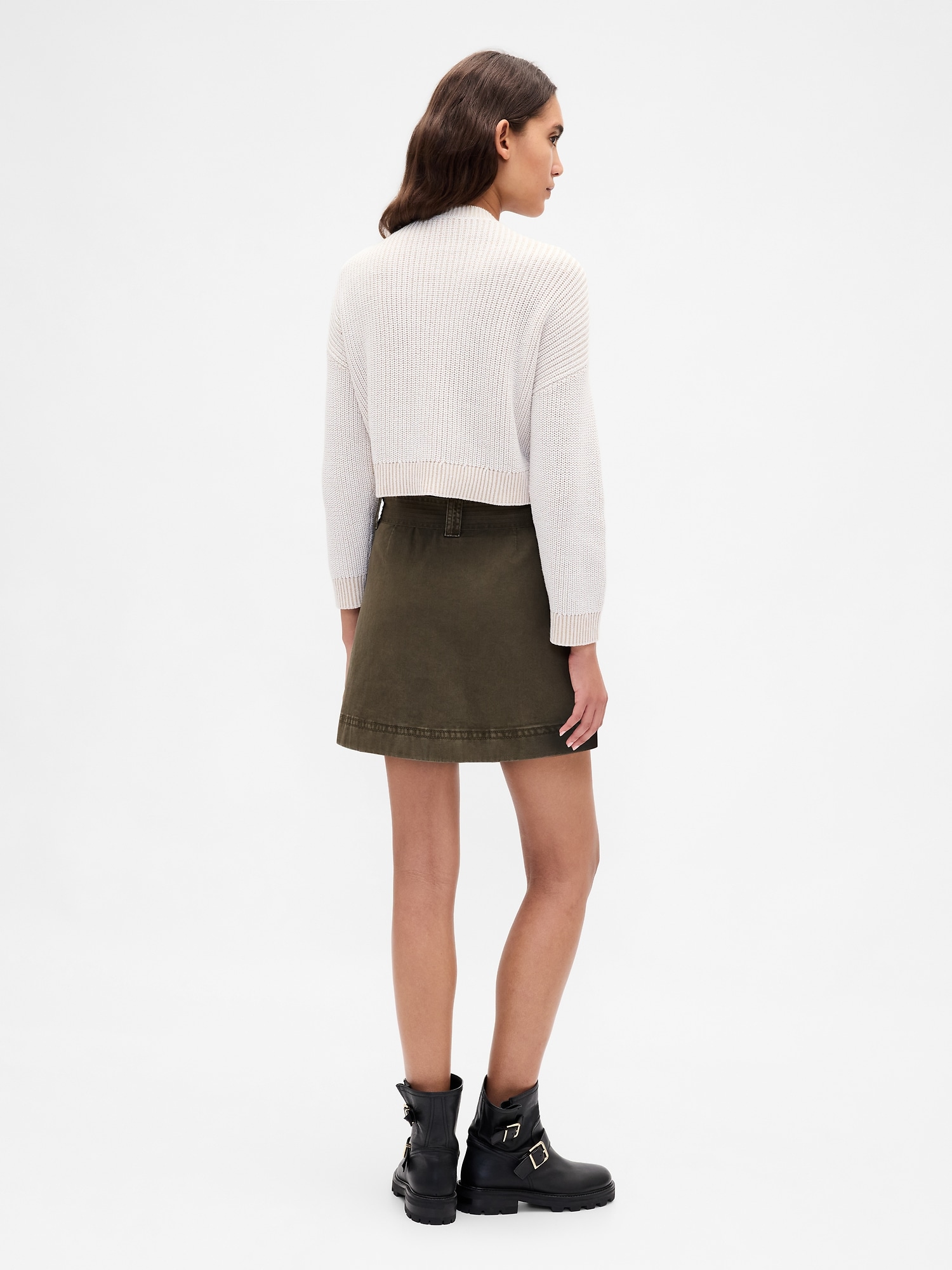 Женские юбки Gap Belted Mini Skort — фото 2