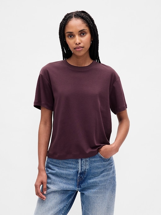 Image number 1 showing, Supima® Cotton Relaxed T-Shirt