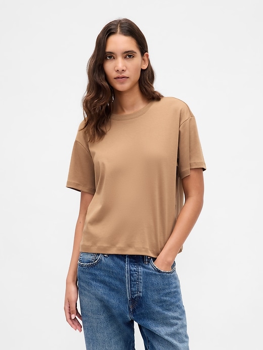 Image number 1 showing, Supima® Cotton Relaxed T-Shirt