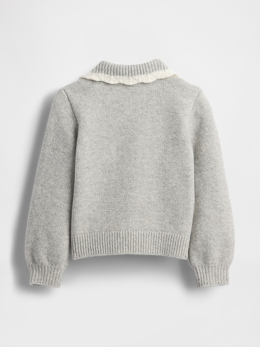 Image number 3 showing, Baby & Toddler CashSoft Collared Sweater