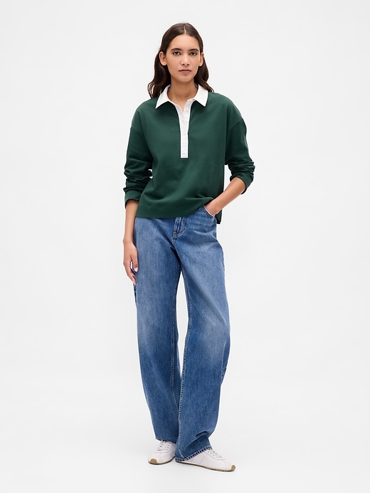 Image number 2 showing, Organic Cotton VintageSoft Heavyweight Polo Shirt