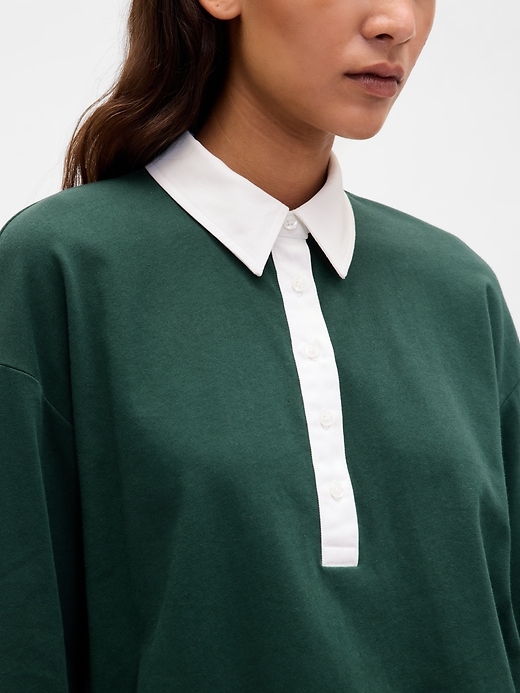 Image number 4 showing, Organic Cotton VintageSoft Heavyweight Polo Shirt