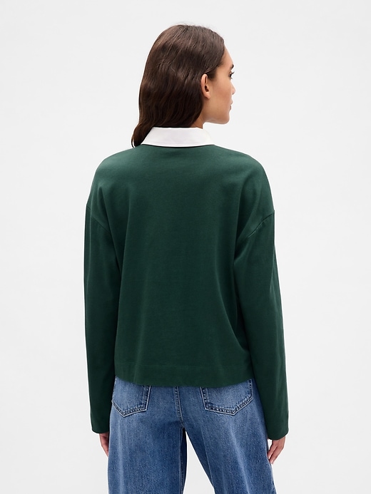 Image number 3 showing, Organic Cotton VintageSoft Heavyweight Polo Shirt