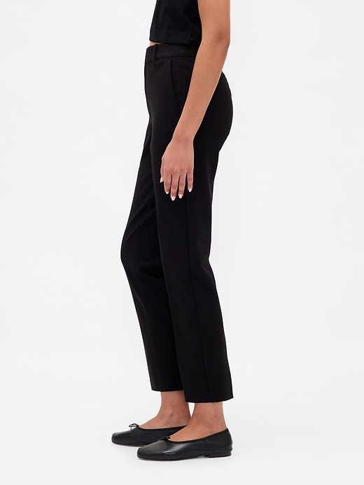 Image number 3 showing, High Rise Ponte Slim Crop Pants