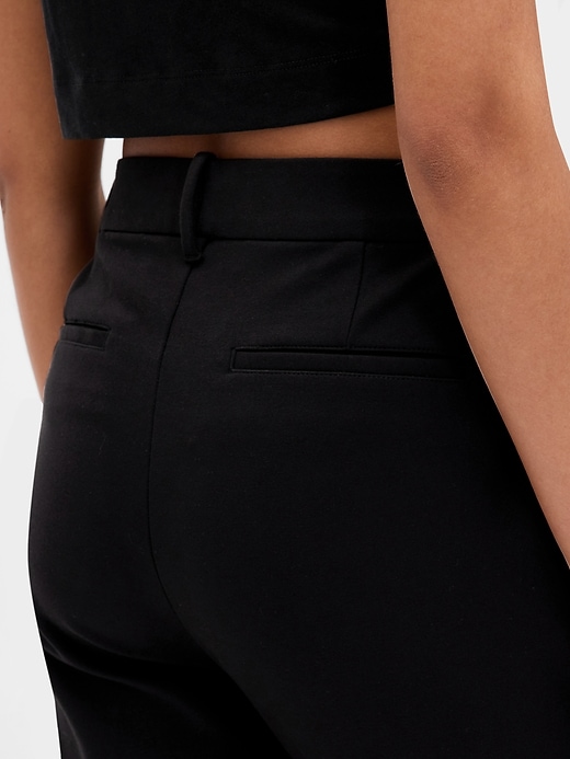 Image number 8 showing, High Rise Ponte Slim Crop Pants